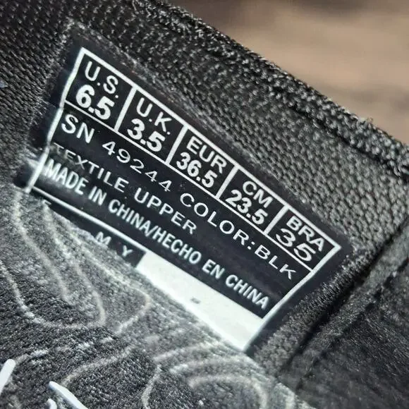 Skechers Reggae Fest 2.0 Willow Slip On Sneaker Women's Sz 6.5 Black Mesh (NWOB) - Picture 9 of 9